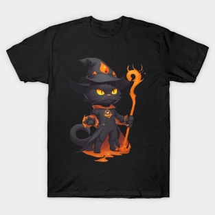 Mystic Mage Cat - Caravaggio Purravaggio T-Shirt